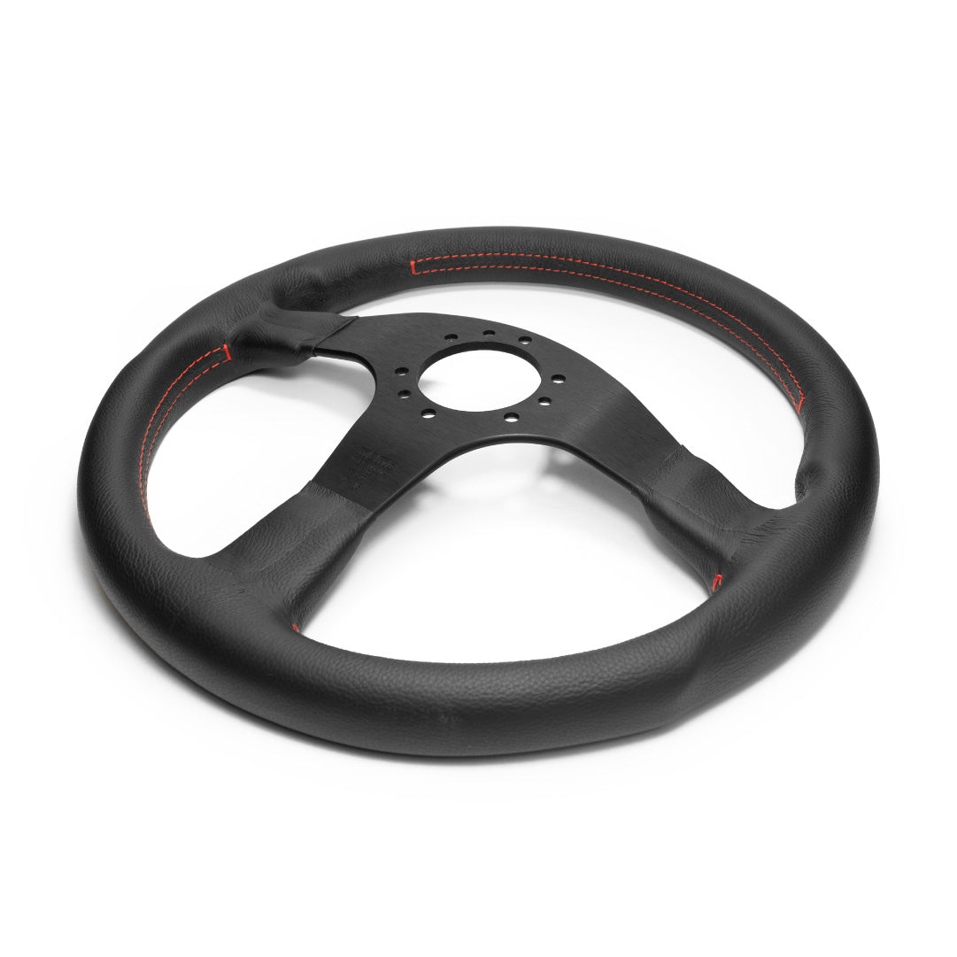 MOMO Honda NSX NSX-R Steering Wheel - Black Leather - Red Stitching -