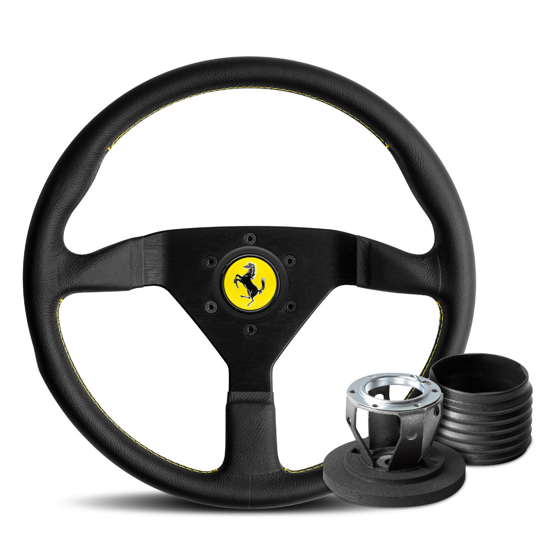 MOMO Montecarlo Steering Wheel & Hub Adapter Boss Kit For Ferrari