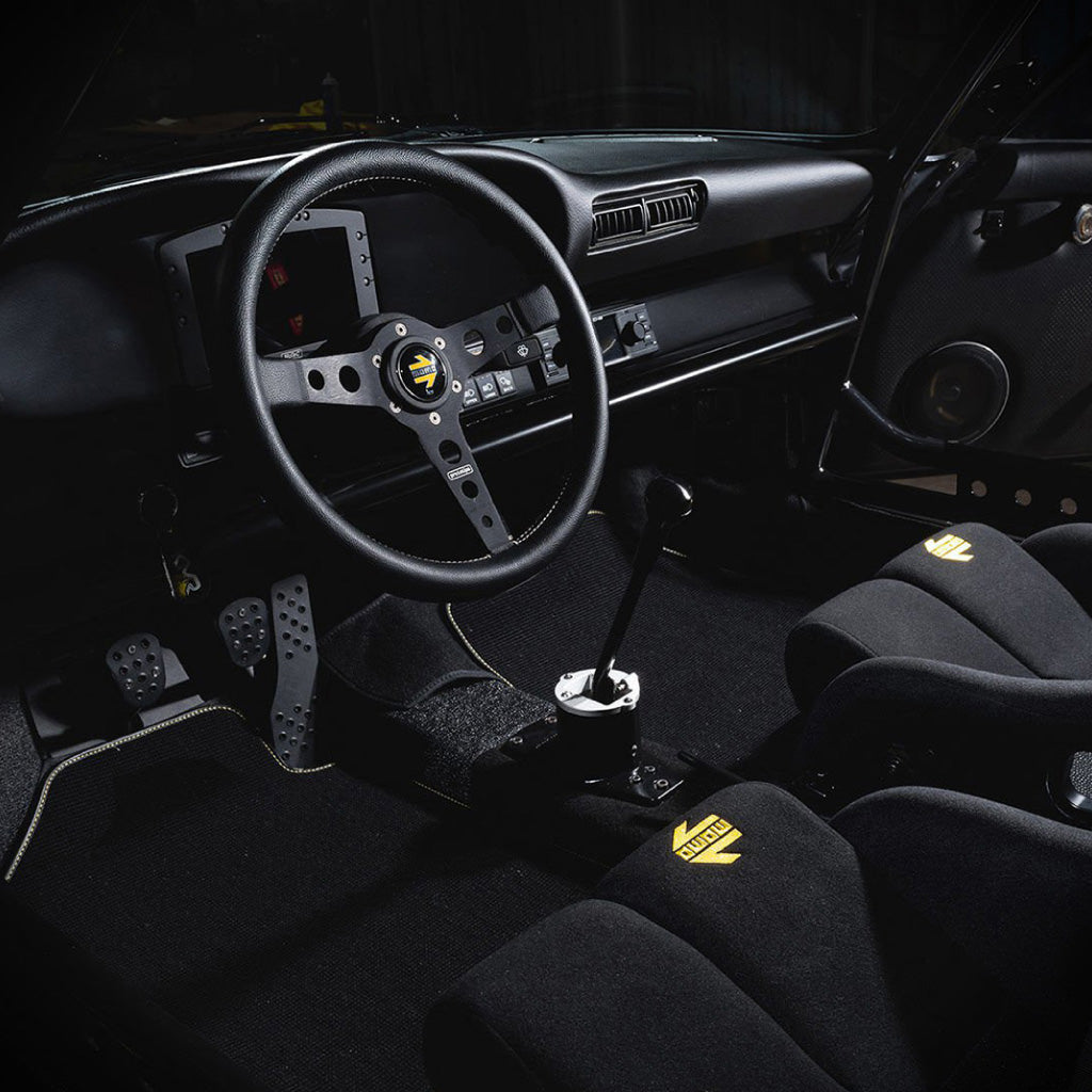 MOMO Prototipo Steering Wheel - Black Leather Black Spokes 350mm