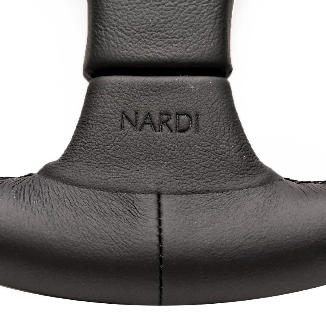 Nardi Gara 3/3 Steering Wheel - Black Leather Black Pad 365mm