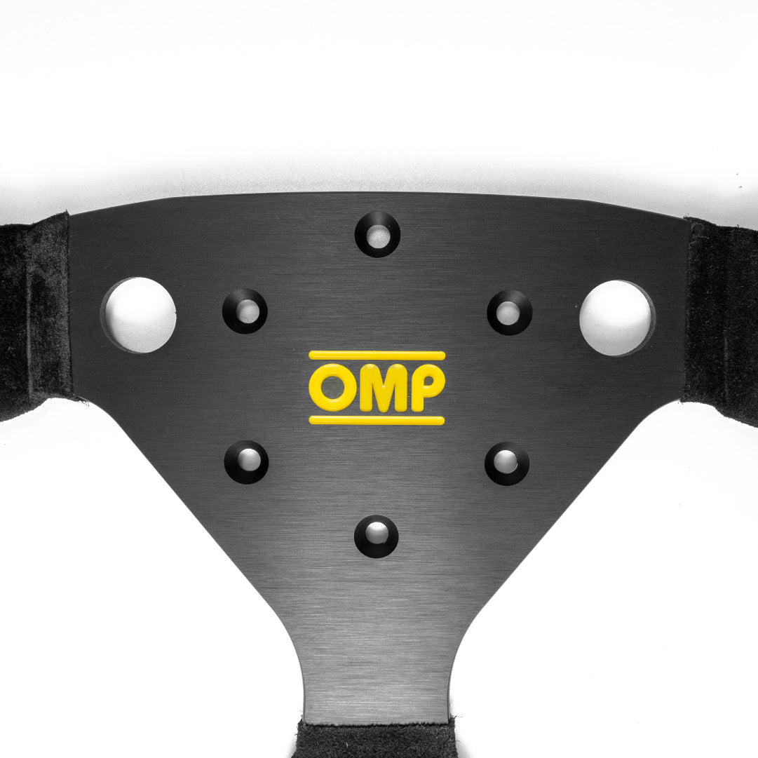 OMP 320 Alu S (Superturismo) Steering Wheel - Black Suede Black Spokes 320mm