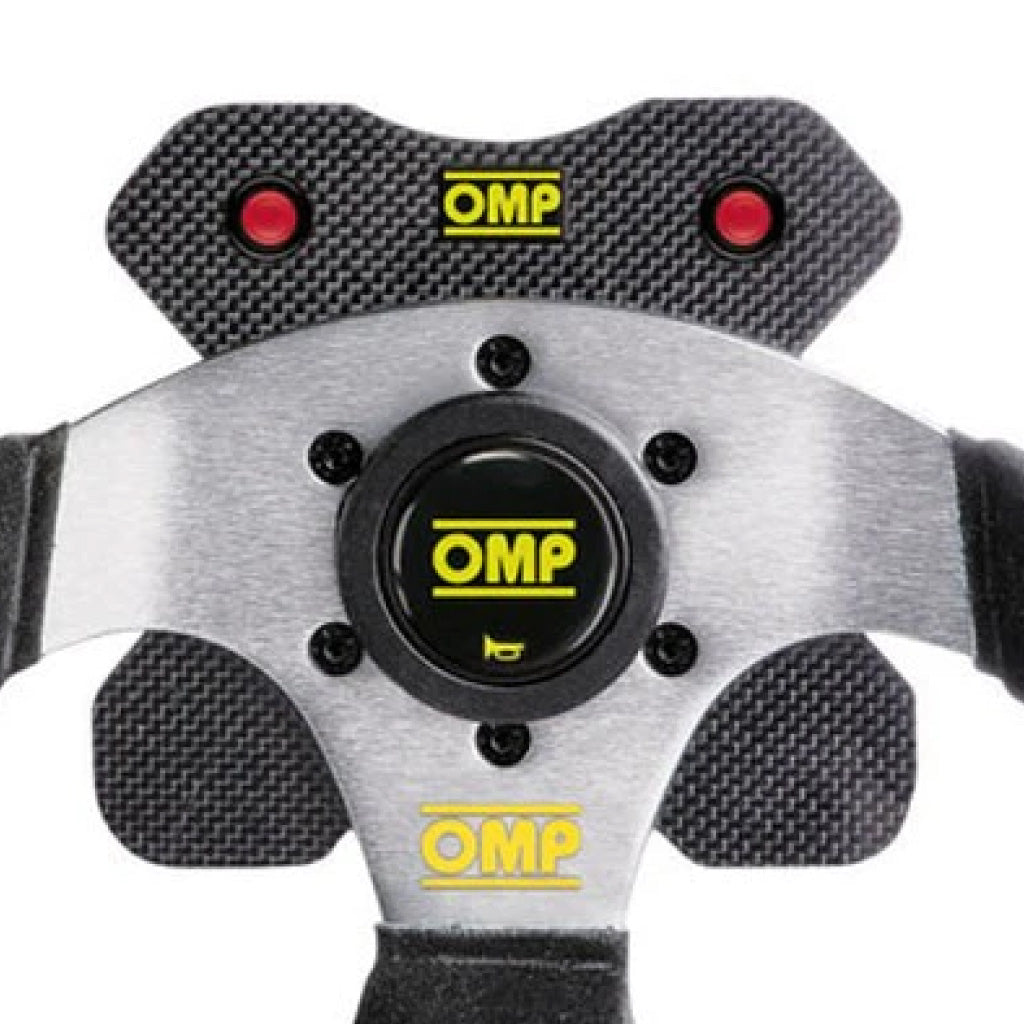 OMP Steering Wheel 4 Button Plate - Carbon