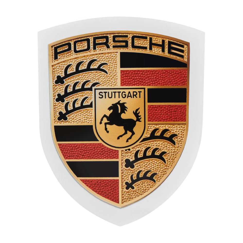 Porsche Crest Hood Sticker Essential 79mm x 67mm