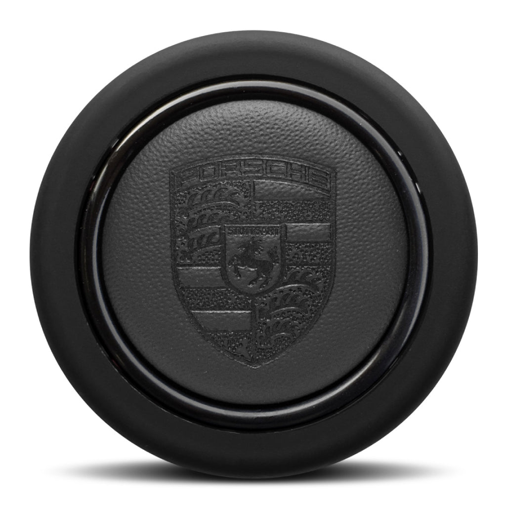 Porsche Napa Leather Horn Button Porsche Embossed Hand Punched Crest