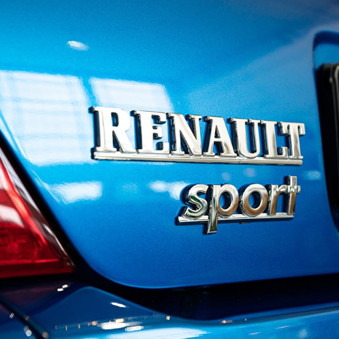 Genuine OEM Renault Clio Sport Tailgate Trunk Boot Lid Badge Emblem Lettering Logo Monogram Chrome - Fits Clio II Sport 2001 172 182 - 6000068214