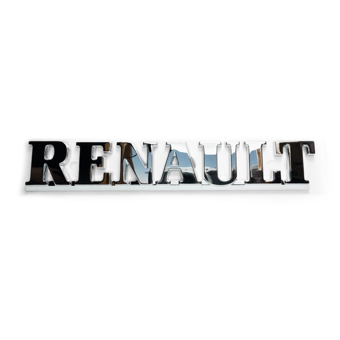 Renault Genuine OEM Tailgate Trunk Boot Lid Badge Emblem Lettering Logo Monogram Chrome - Fits Clio II Sport 2001 172 182 - 7700817027
