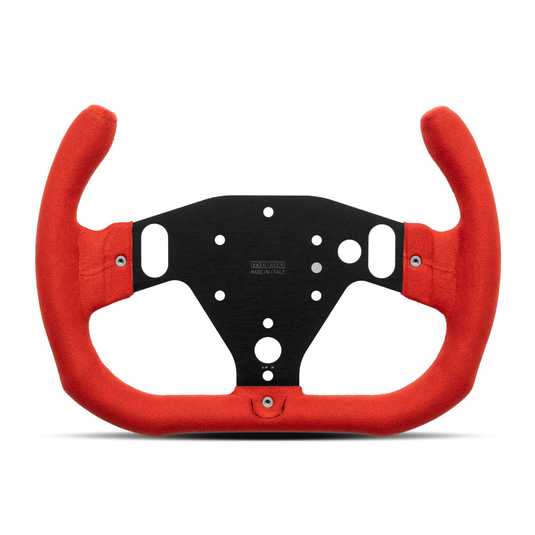 MOMO  SIM GT-Racer 290 Steering Wheel - Red Alcantara
