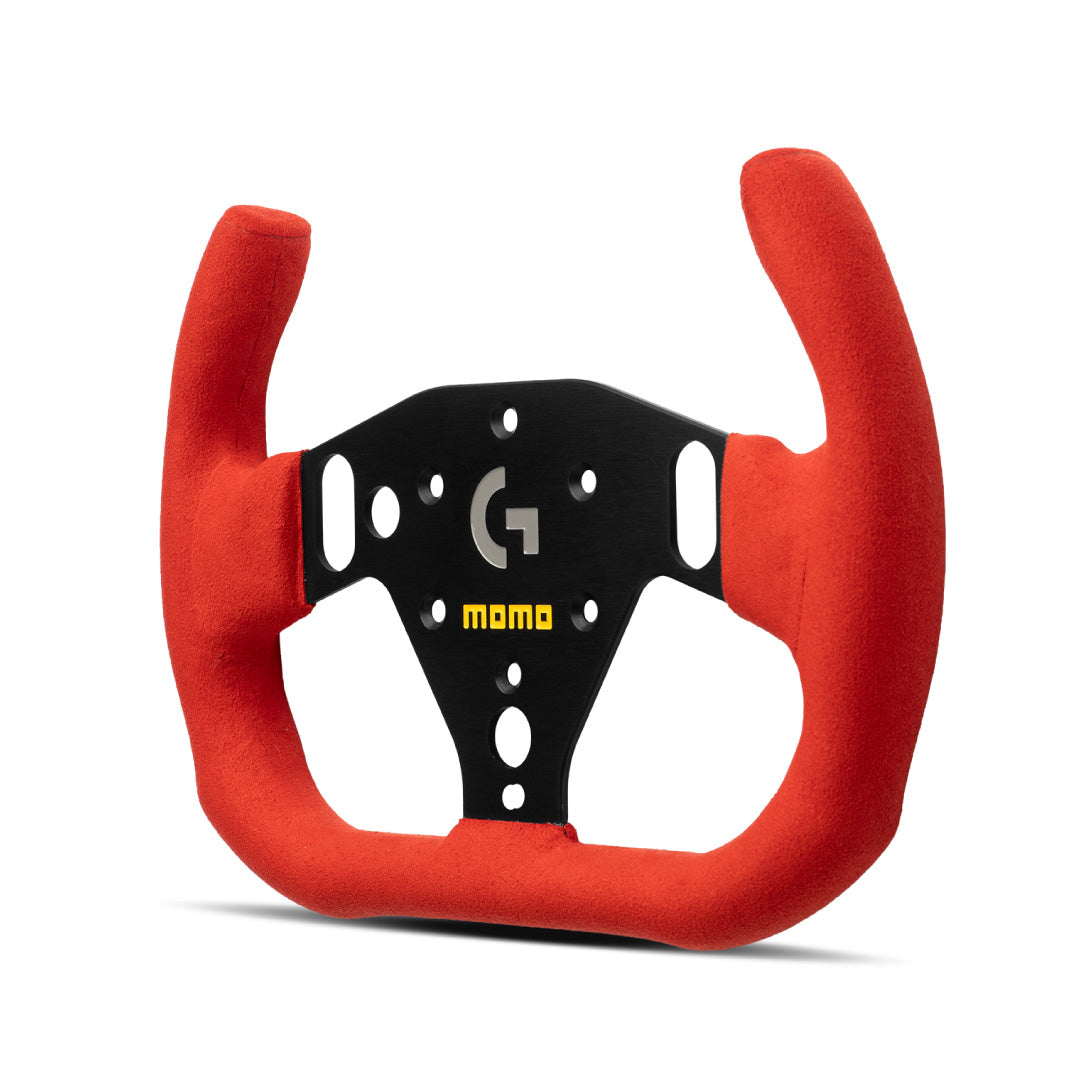 MOMO  SIM GT-Racer 290 Steering Wheel - Red Alcantara