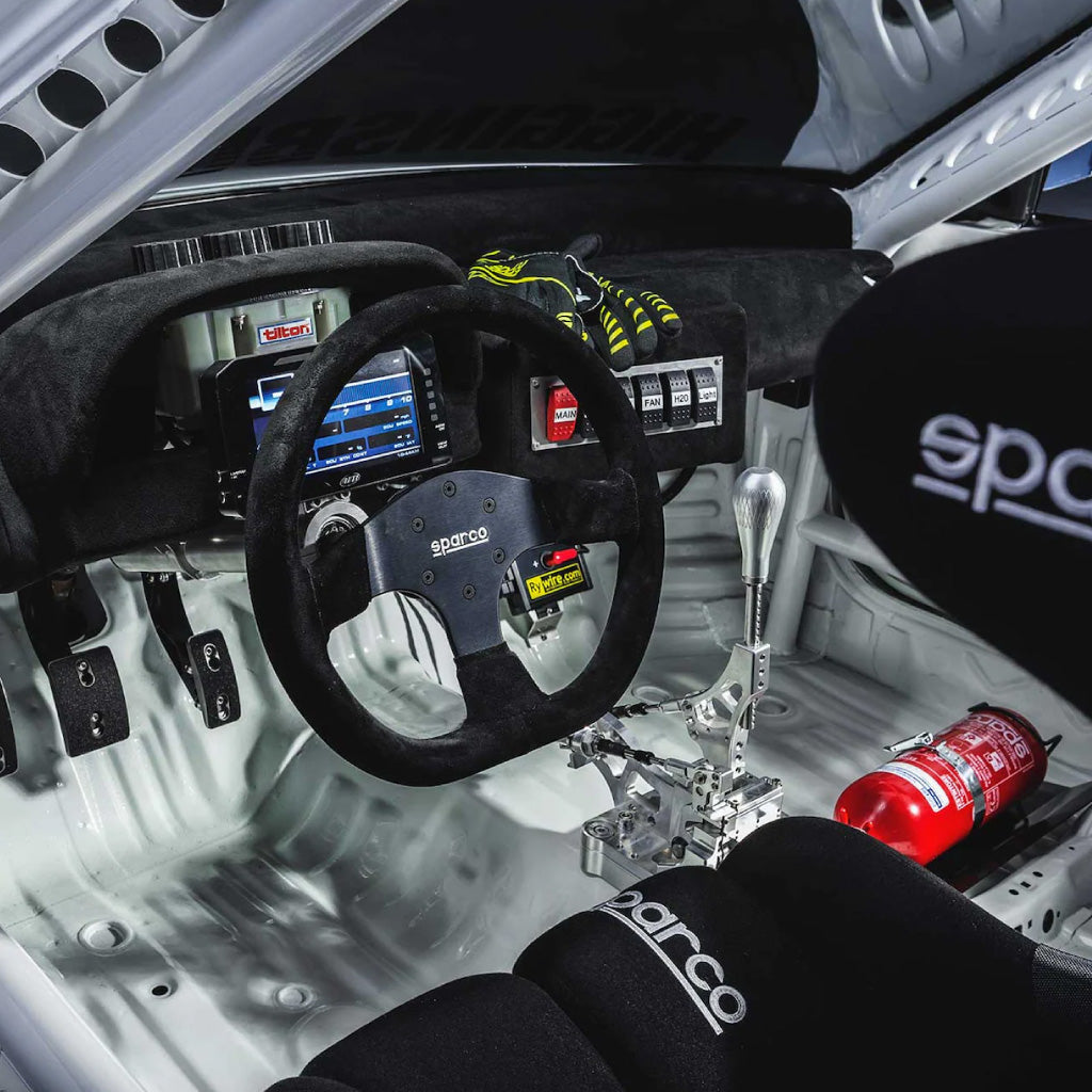Sparco R353 Steering Wheel - Black Suede Black Spokes 350mm