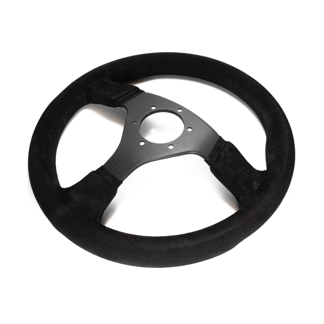 Sparco R383 Steering Wheel - Black Suede Black Spokes 330mm