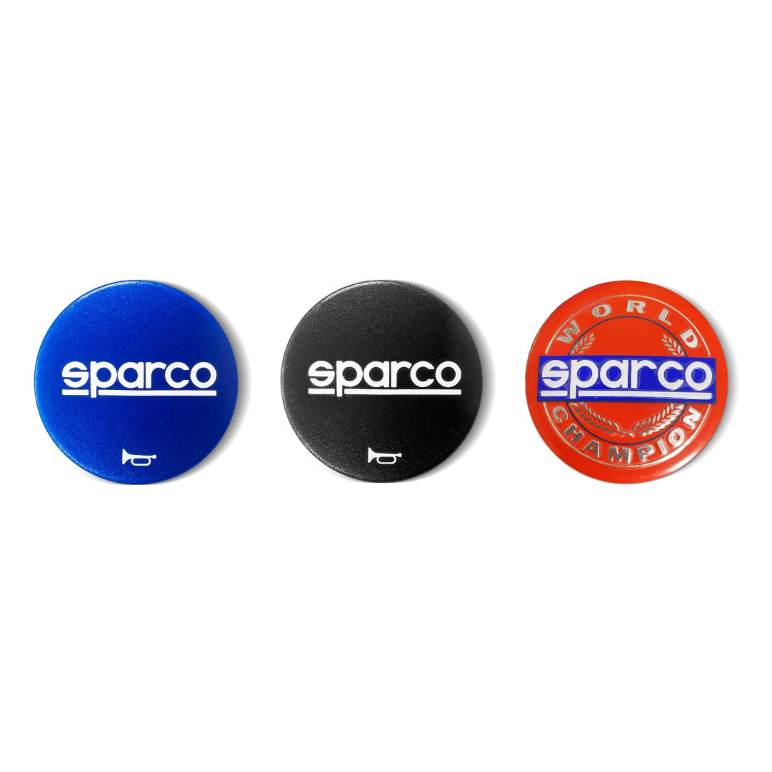 Sparco Targa 350 Steering Wheel - Black Leather Black Spokes 350mm