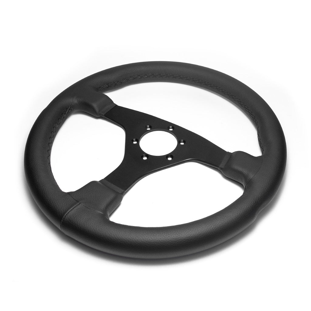 Comfort Grip 15" Black Steering Wheel Kit - 3 Spoke - For Chevelle, El Camino - 16pc Set