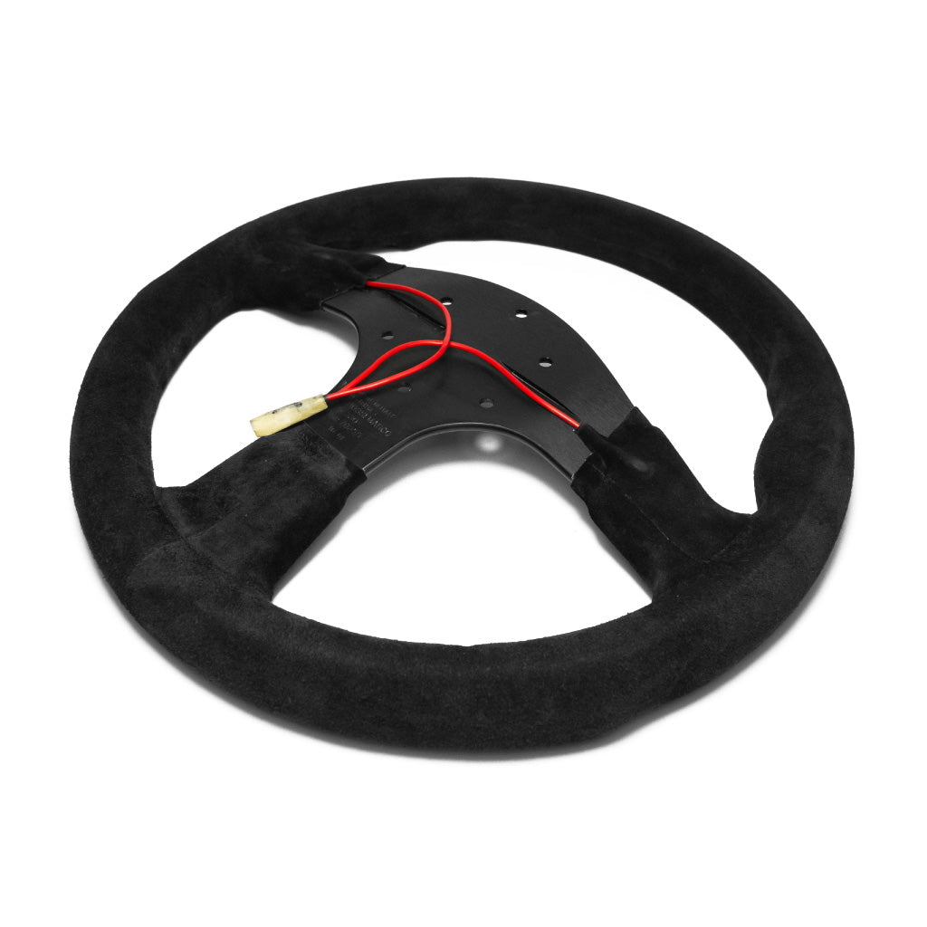 Sport Line Imola 2000 Steering Wheel - Black Suede Black Spokes 330mm