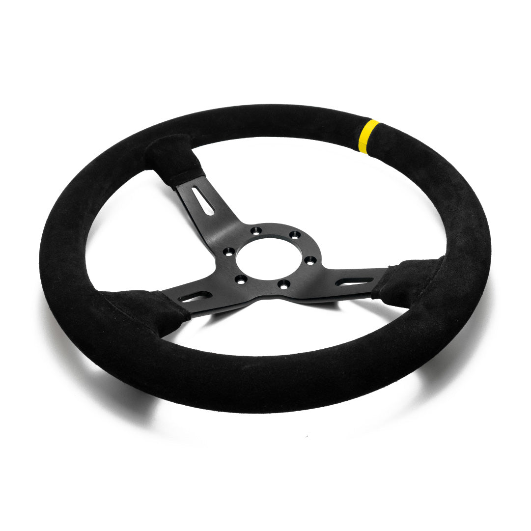 Sport Line Racing 3 Drifting Steering Wheel - Black Suede Black Spokes 330mm
