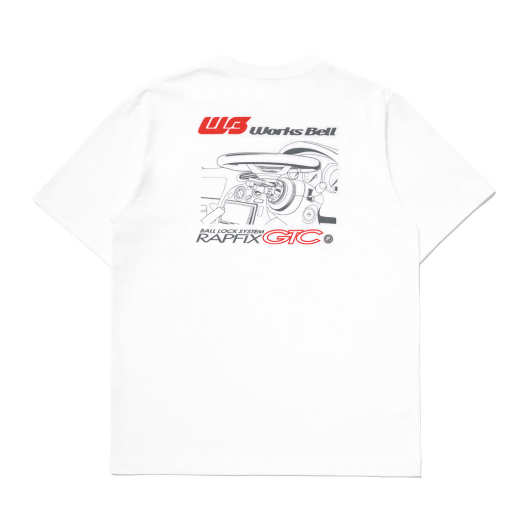 Works Bell T-Shirt - RAPFIX GTC - White & Black