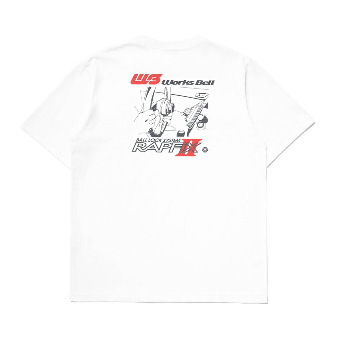 Works Bell T-Shirt - RAPFIX - White & Black