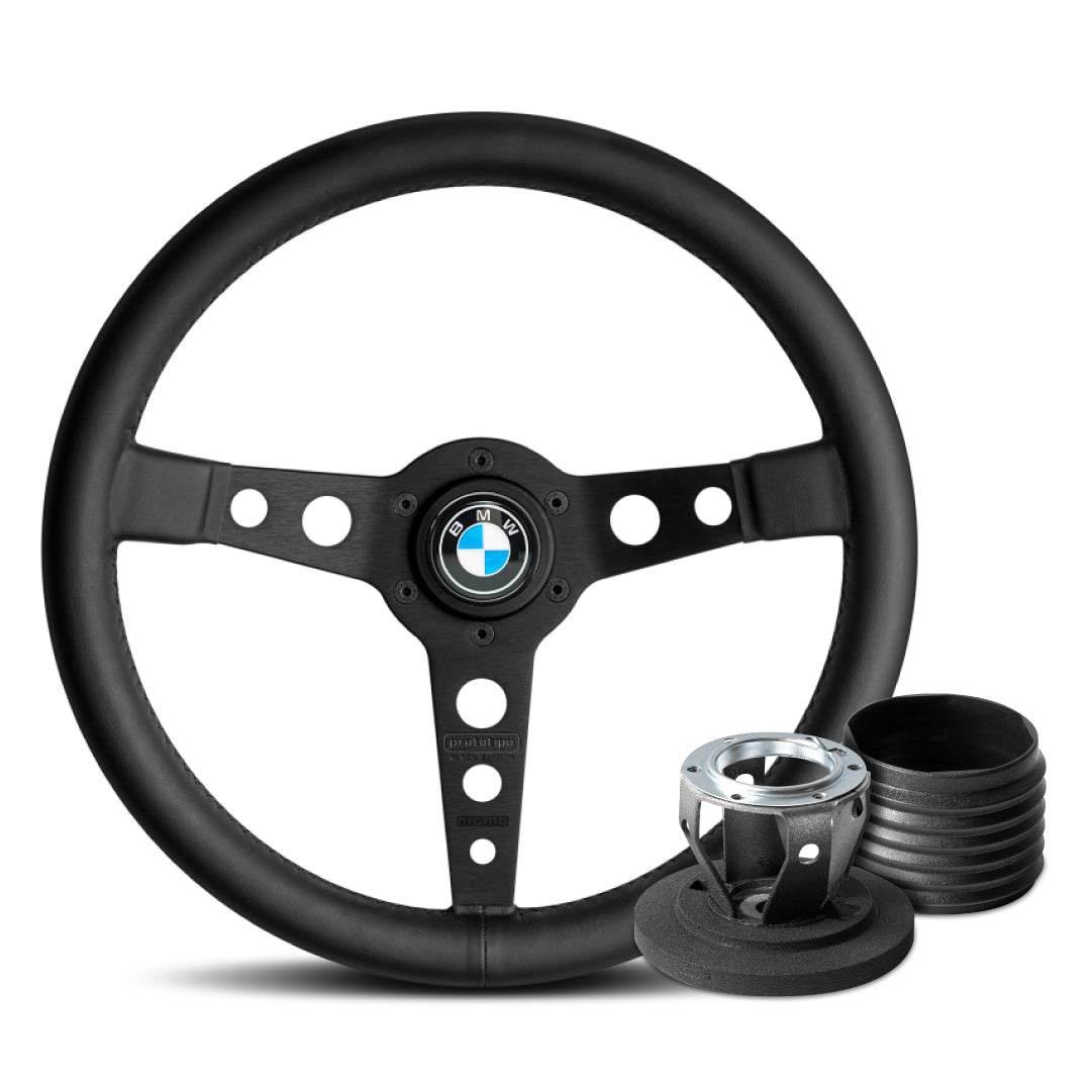 MOMO Prototipo Steering Wheel & Hub Adapter Boss Kit For BMW E30