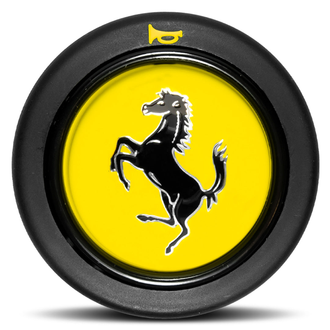 Ferrari F40 Horn Button - Yellow Top Trumpet - Round Lip