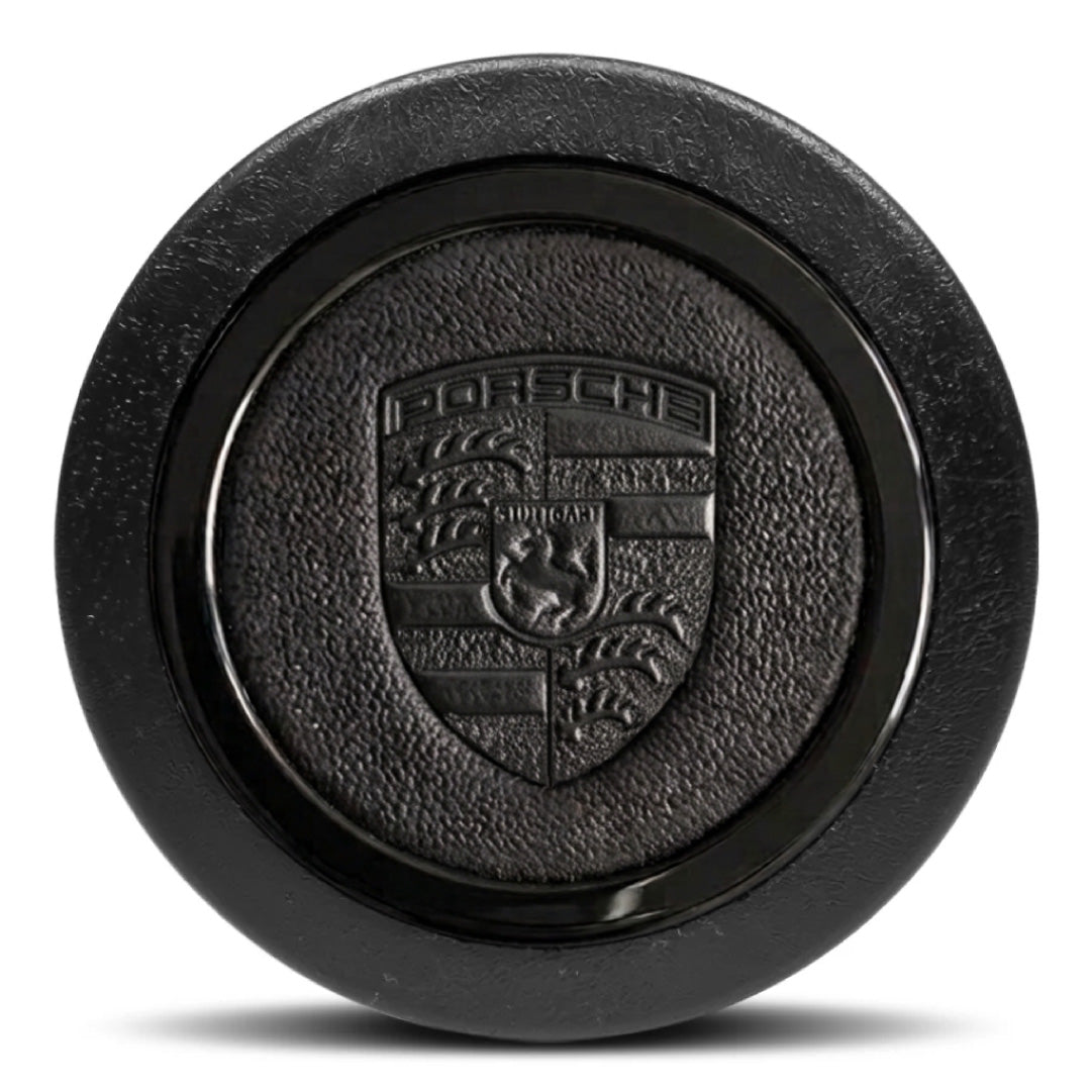 Luisi Porsche Steering Wheel Horn Button - Embossed Hand Punched Porsche Crest