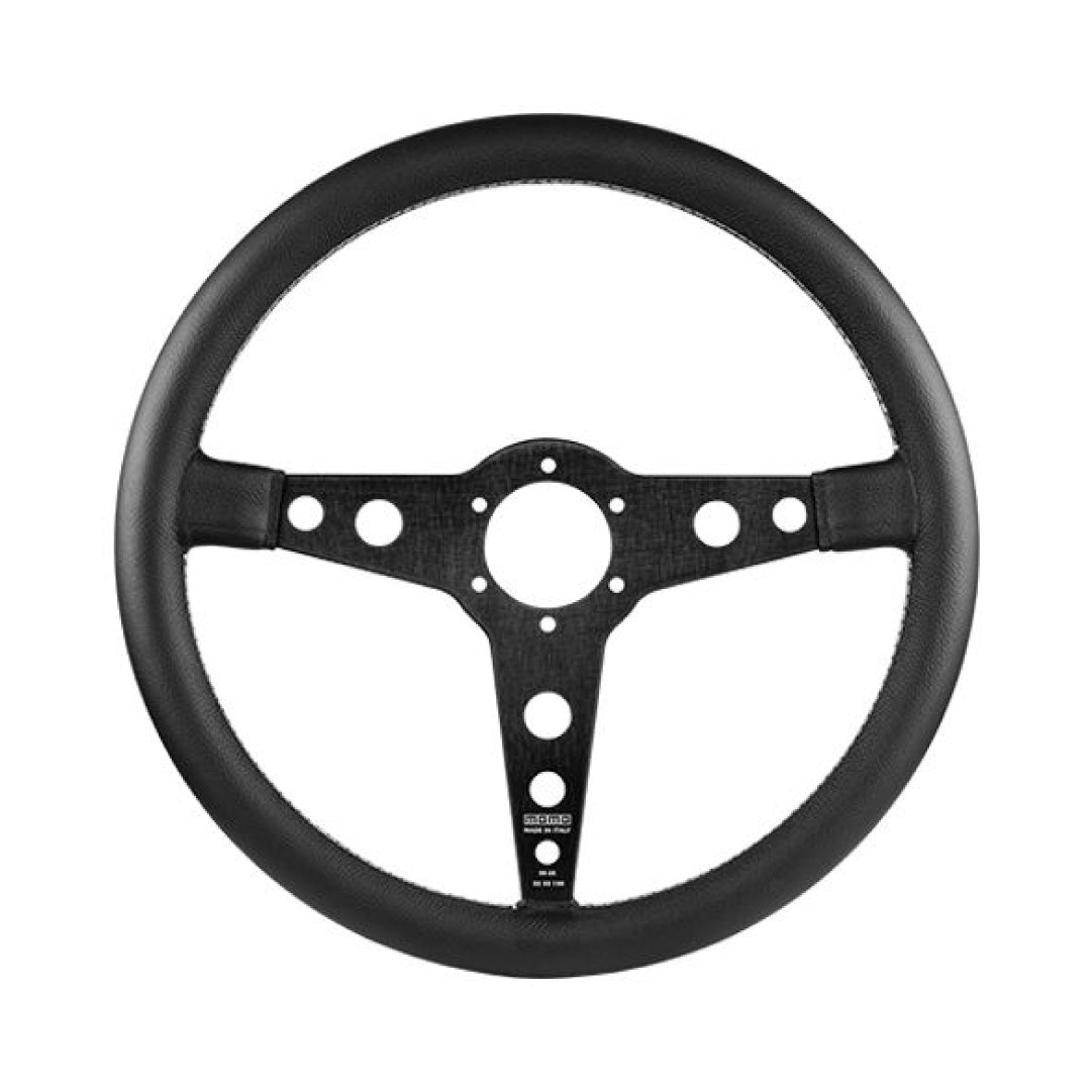MOMO ALPINA Prototipo Steering Wheel - Black Leather Black Spokes 380m