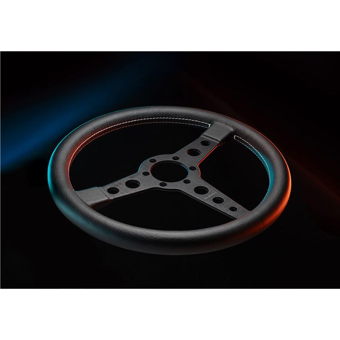 MOMO ALPINA Prototipo Steering Wheel - Black Leather Black Spokes 380m