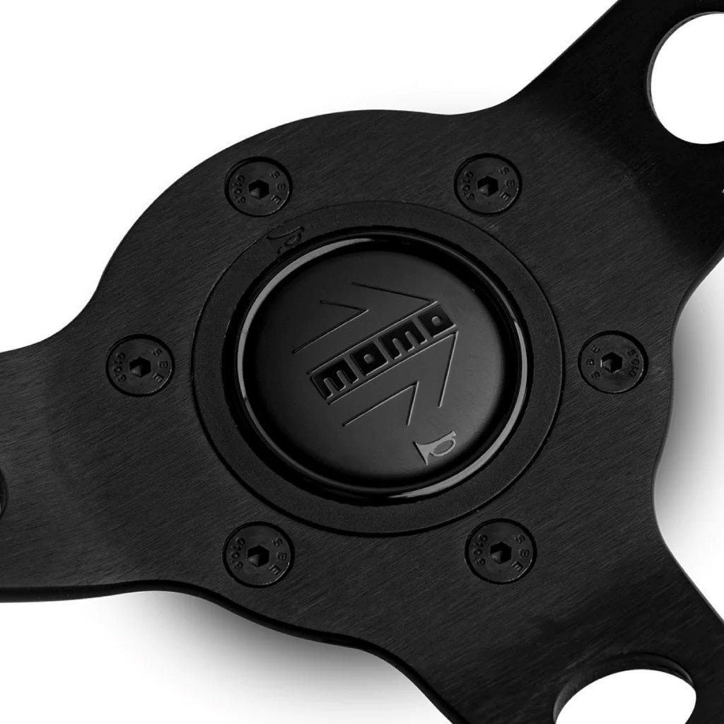 MOMO Horn Button - Black Edition - Matt Arrow Black Edition - Flat Lip