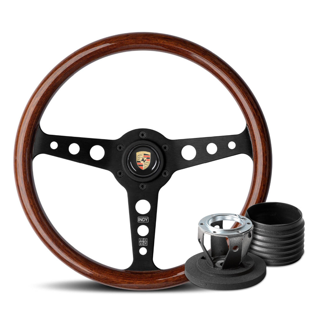 MOMO Indy Heritage Steering Wheel & Hub Adapter Boss Kit For Porsche