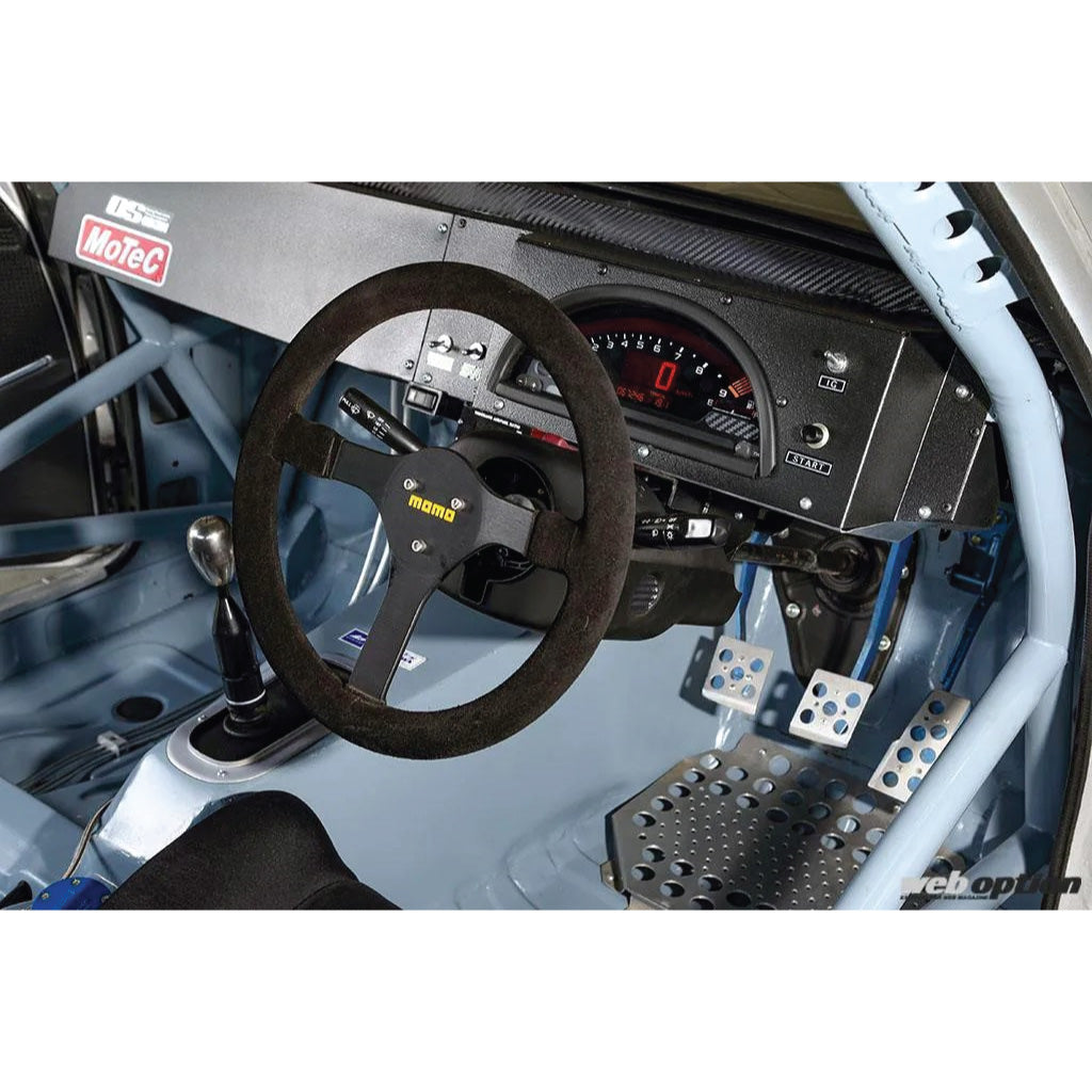 MOMO Mod. 31 Steering Wheel - Black Suede Black Spokes 320mm