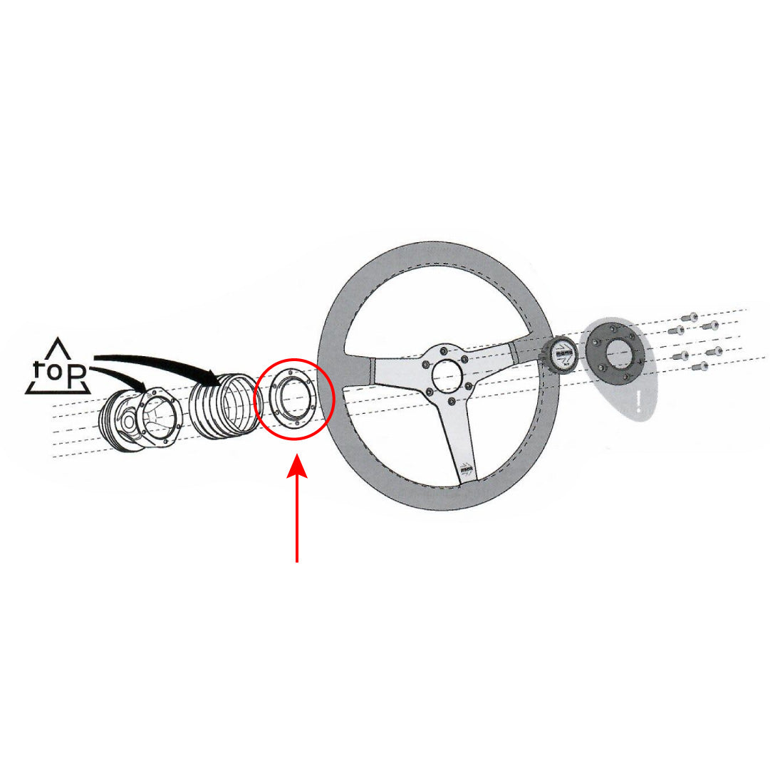 MOMO Horn Button Retaining Ring - Low Profile