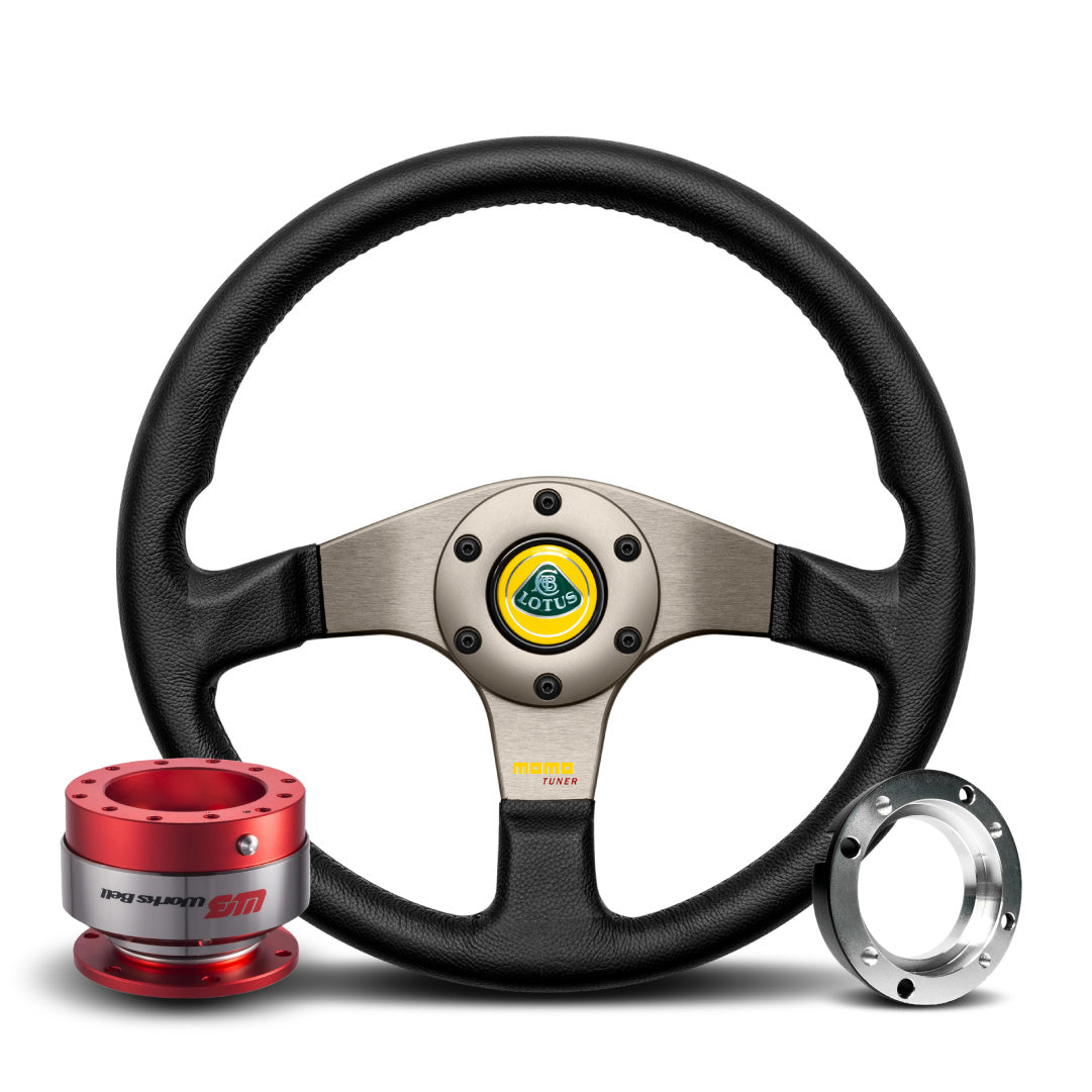 MOMO Tuner Steering Wheel & Works Bell Rapfix Quick Release Kit For Lotus Exige