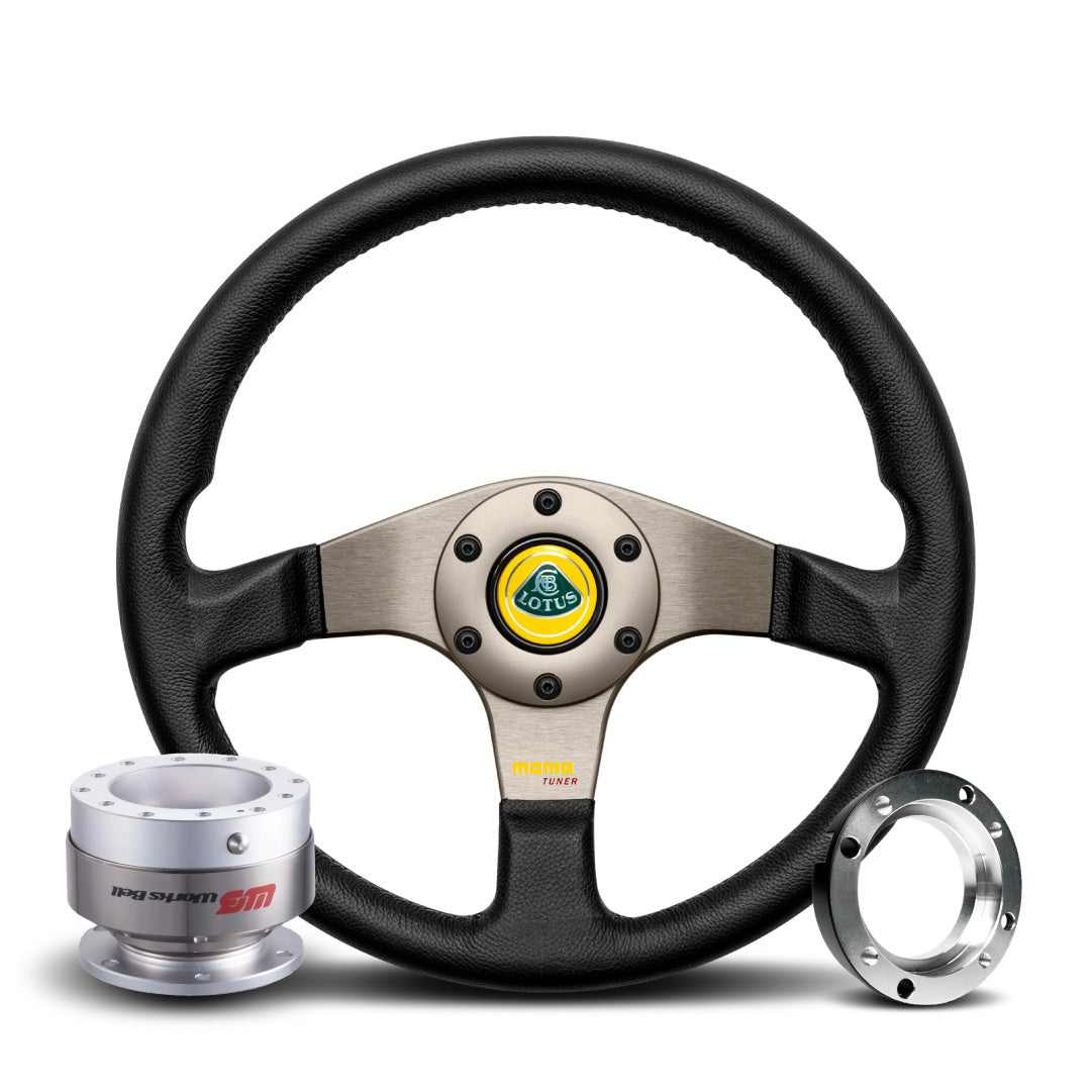 MOMO Tuner Steering Wheel & Works Bell Rapfix Quick Release Kit For Lotus Exige