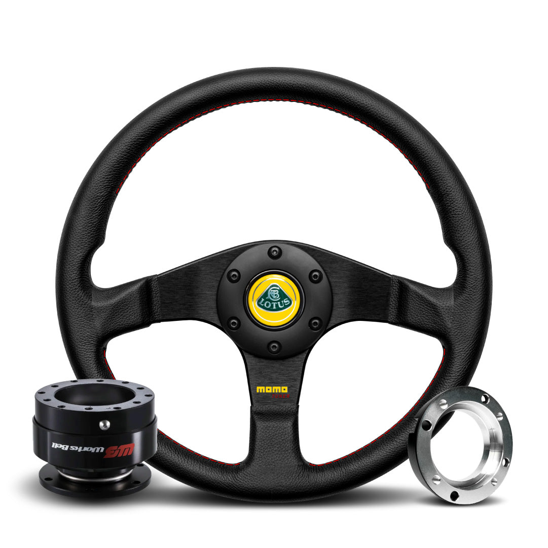 MOMO Tuner Steering Wheel & Works Bell Rapfix Quick Release Kit For Lotus Exige