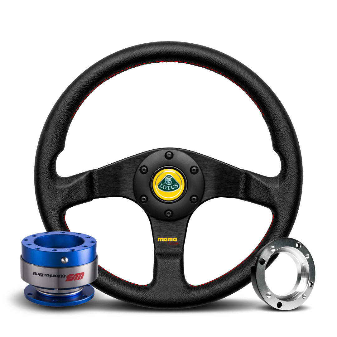 MOMO Tuner Steering Wheel & Works Bell Rapfix Quick Release Kit For Lotus Exige