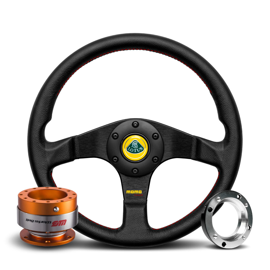 MOMO Tuner Steering Wheel & Works Bell Rapfix Quick Release Kit For Lotus Exige