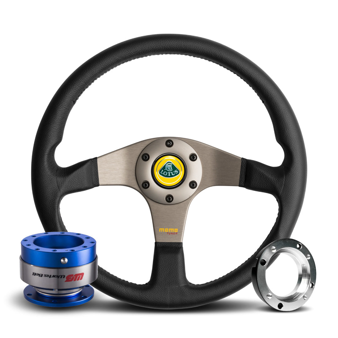 MOMO Tuner Steering Wheel & Works Bell Rapfix Quick Release Kit For Lotus Exige