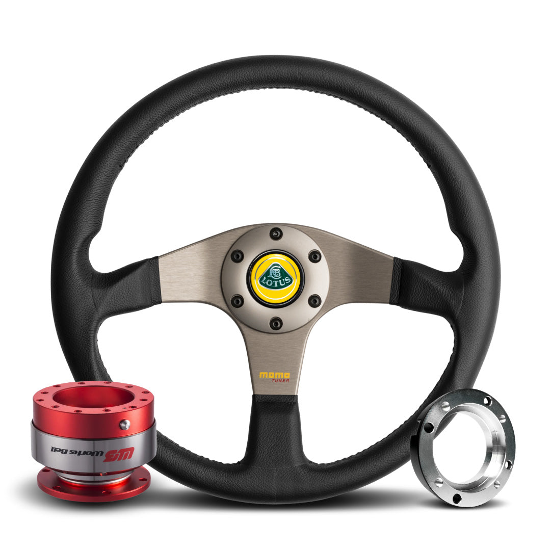 MOMO Tuner Steering Wheel & Works Bell Rapfix Quick Release Kit For Lotus Exige