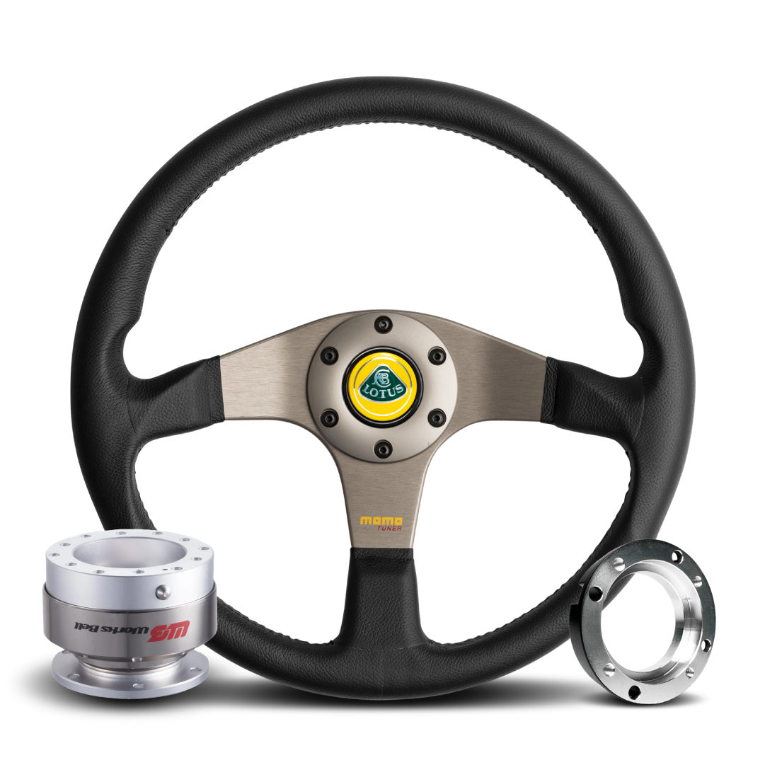 MOMO Tuner Steering Wheel & Works Bell Rapfix Quick Release Kit For Lotus Exige