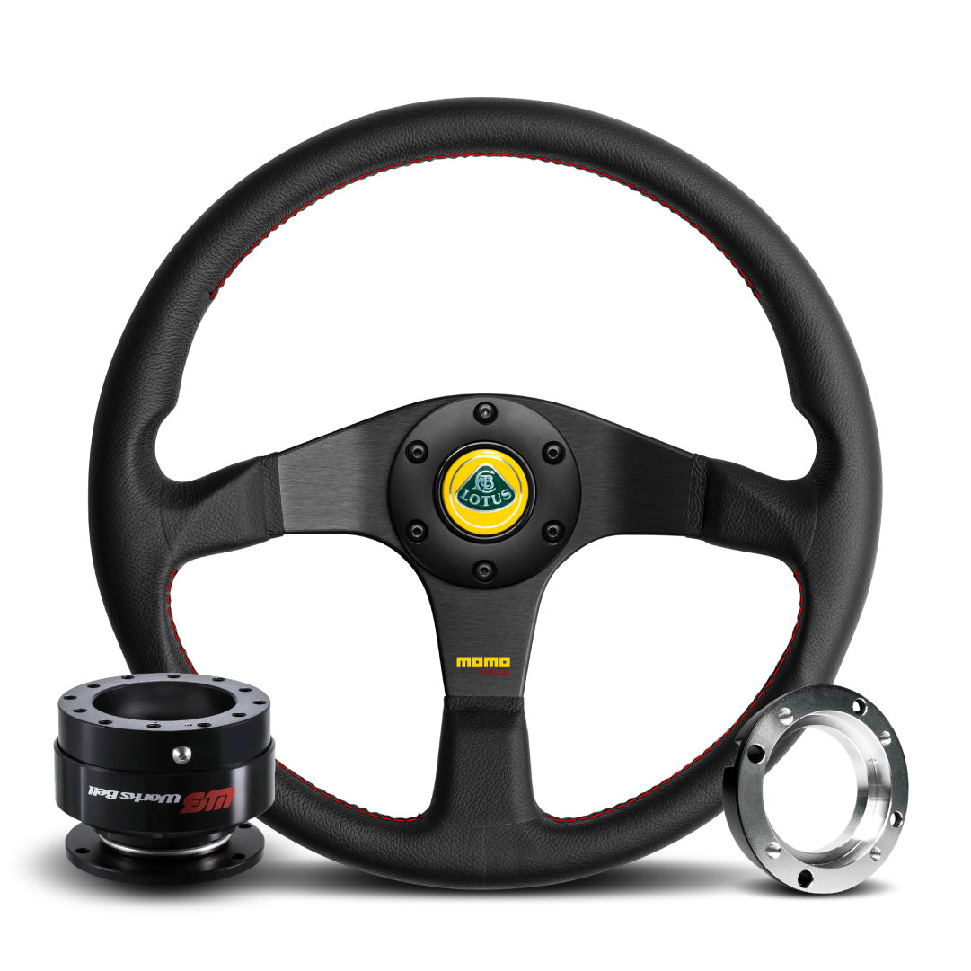 MOMO Tuner Steering Wheel & Works Bell Rapfix Quick Release Kit For Lotus Exige