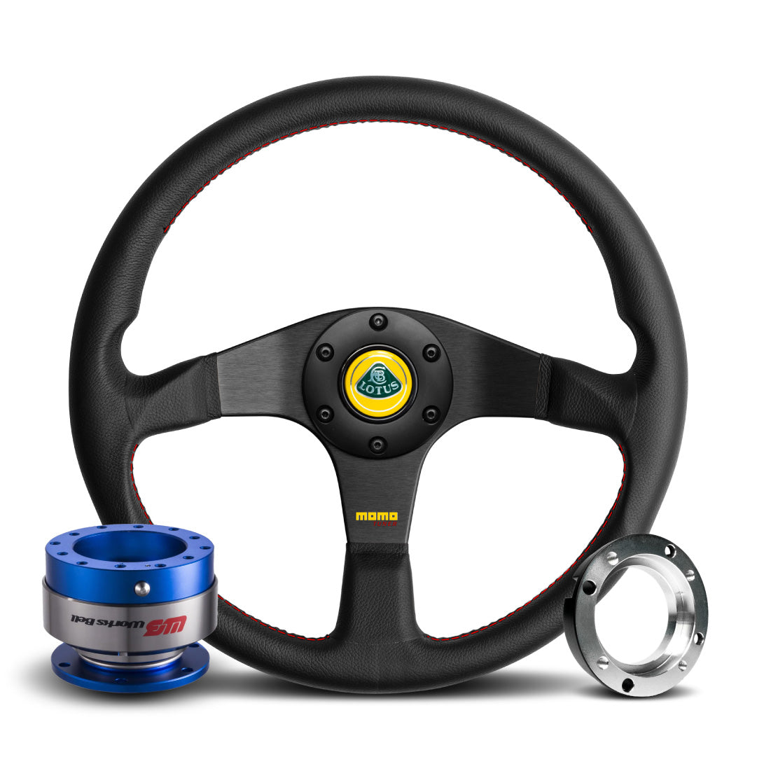 MOMO Tuner Steering Wheel & Works Bell Rapfix Quick Release Kit For Lotus Exige