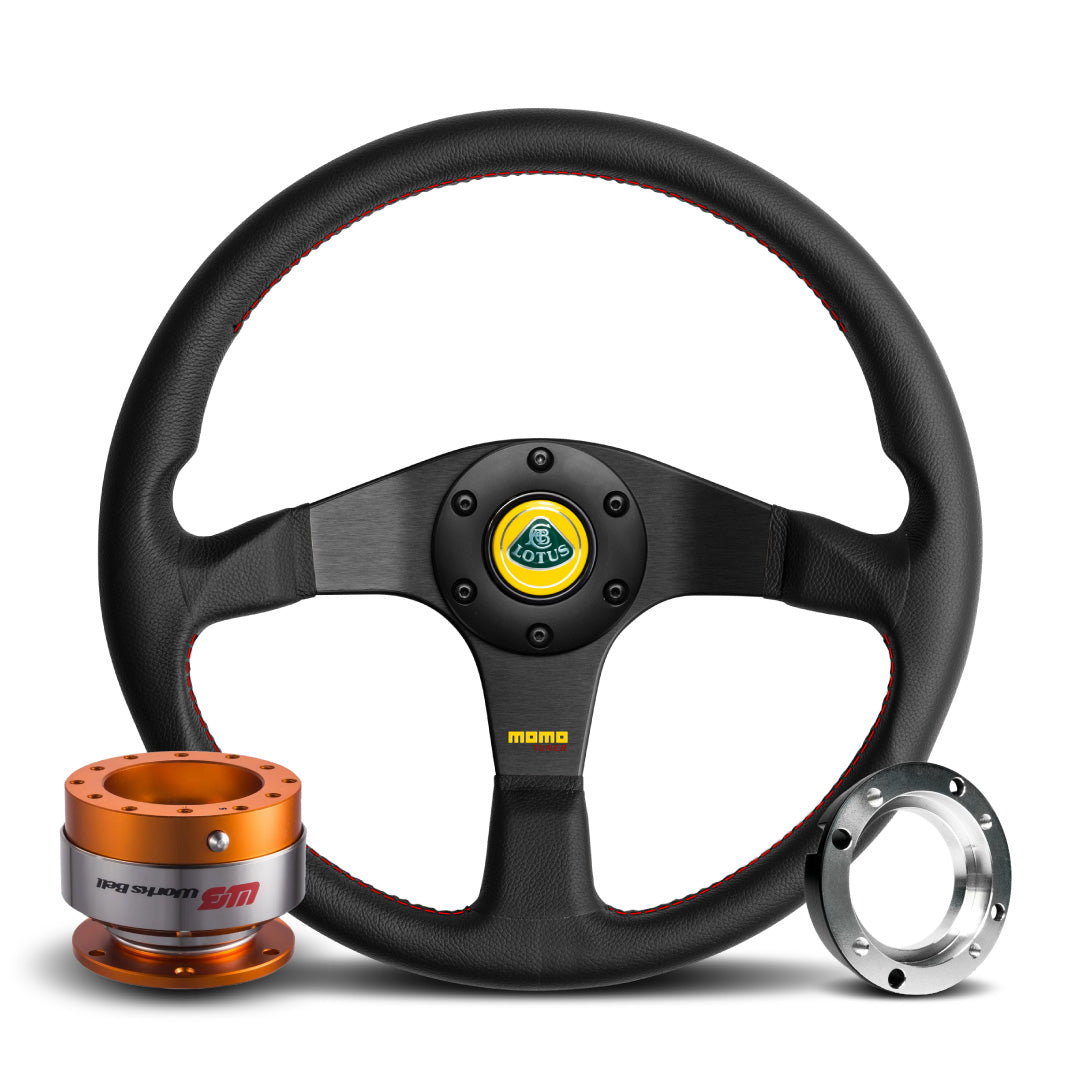 MOMO Tuner Steering Wheel & Works Bell Rapfix Quick Release Kit For Lotus Exige