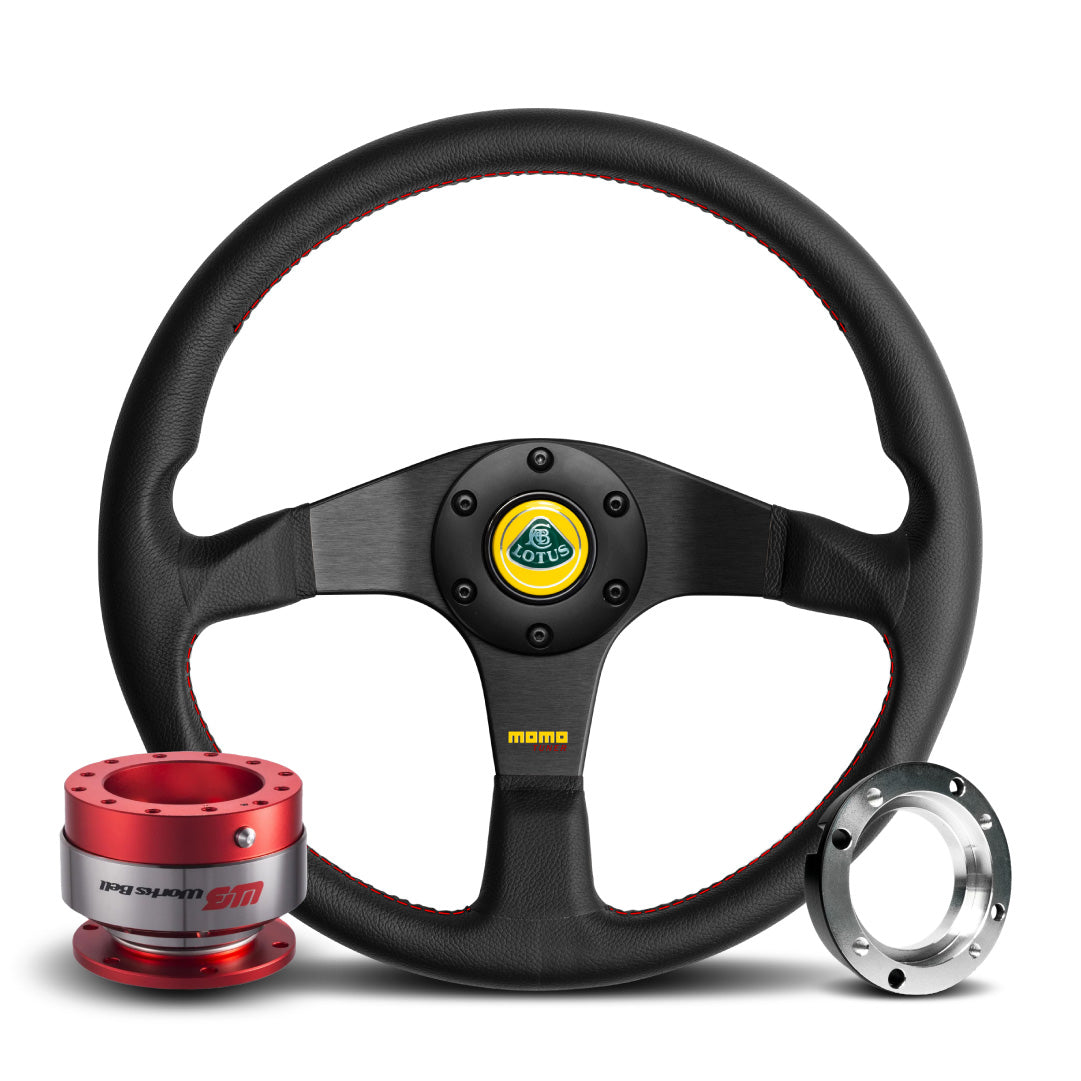 MOMO Tuner Steering Wheel & Works Bell Rapfix Quick Release Kit For Lotus Exige