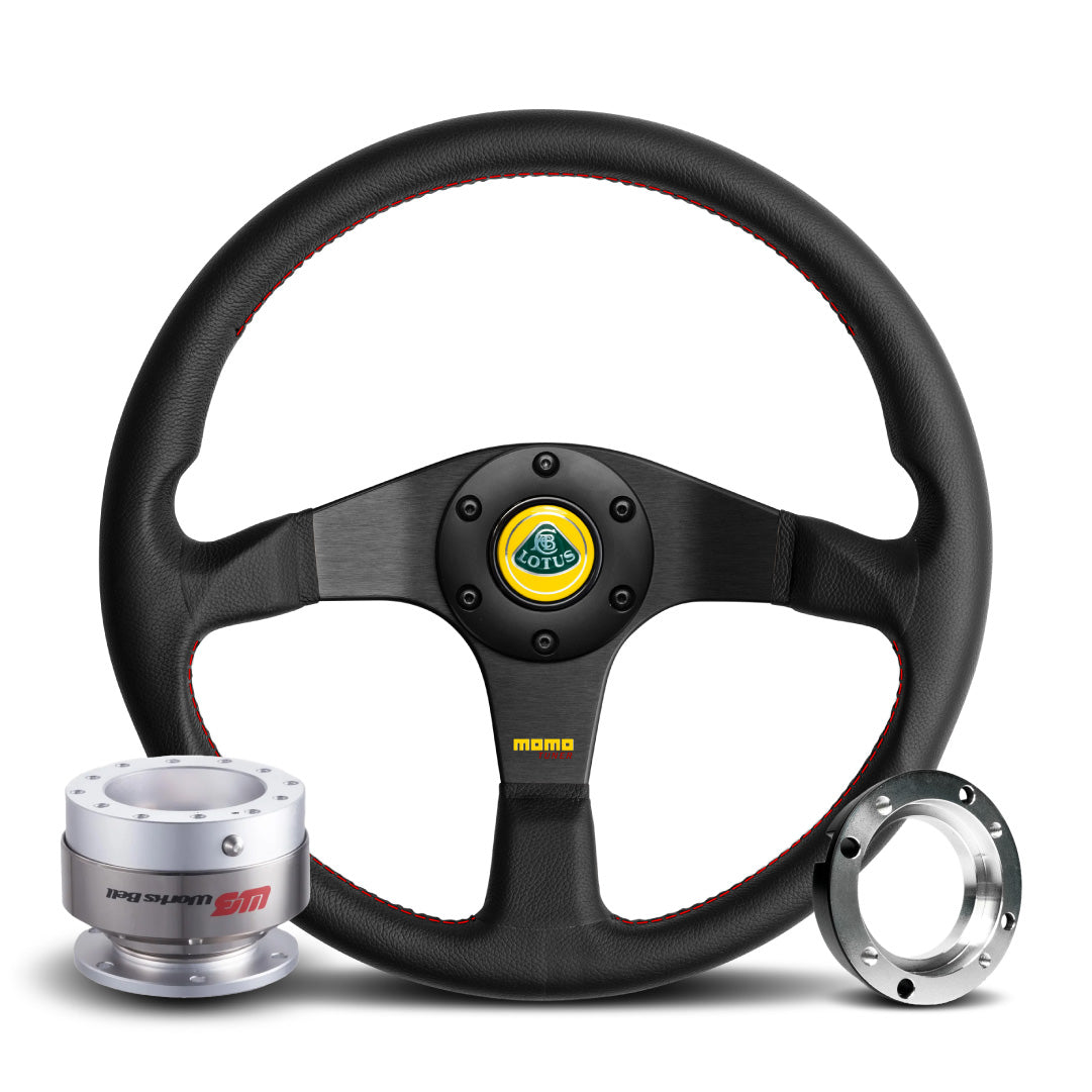 MOMO Tuner Steering Wheel & Works Bell Rapfix Quick Release Kit For Lotus Exige