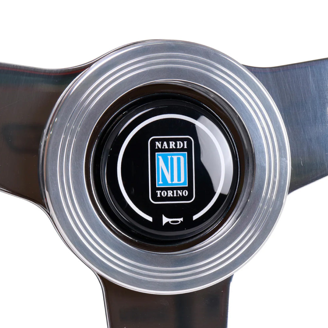 Nardi ND Classic Chrome Horn Button - Single Contact 1/C