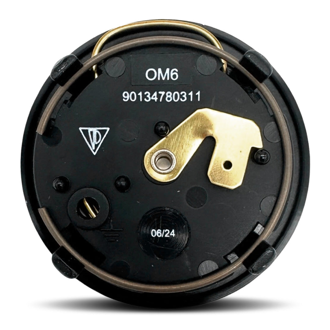 MOMO Porsche Leather Horn Button - Historic Porsche Crest - Round Lip