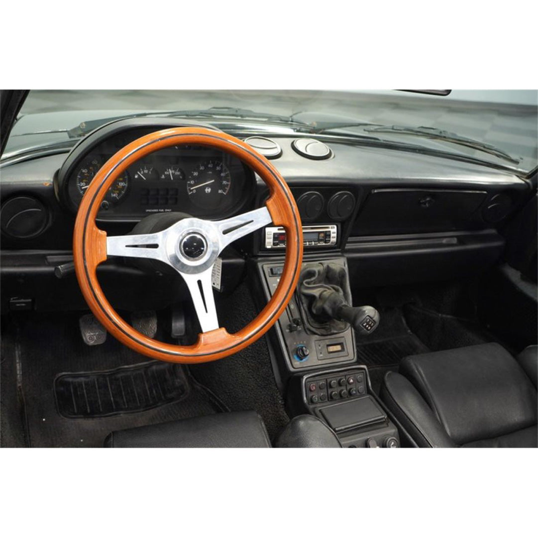 Sport Line Prestige Steering Wheel - Mahogany Wood Polished Spokes 370mm