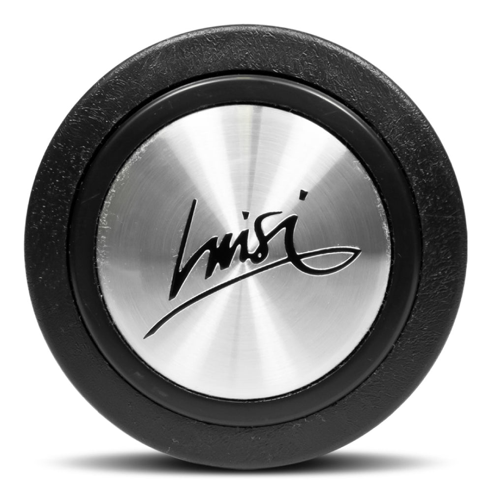 Luisi Argento Steering Wheel Horn Button Shinny Silver Black Logo