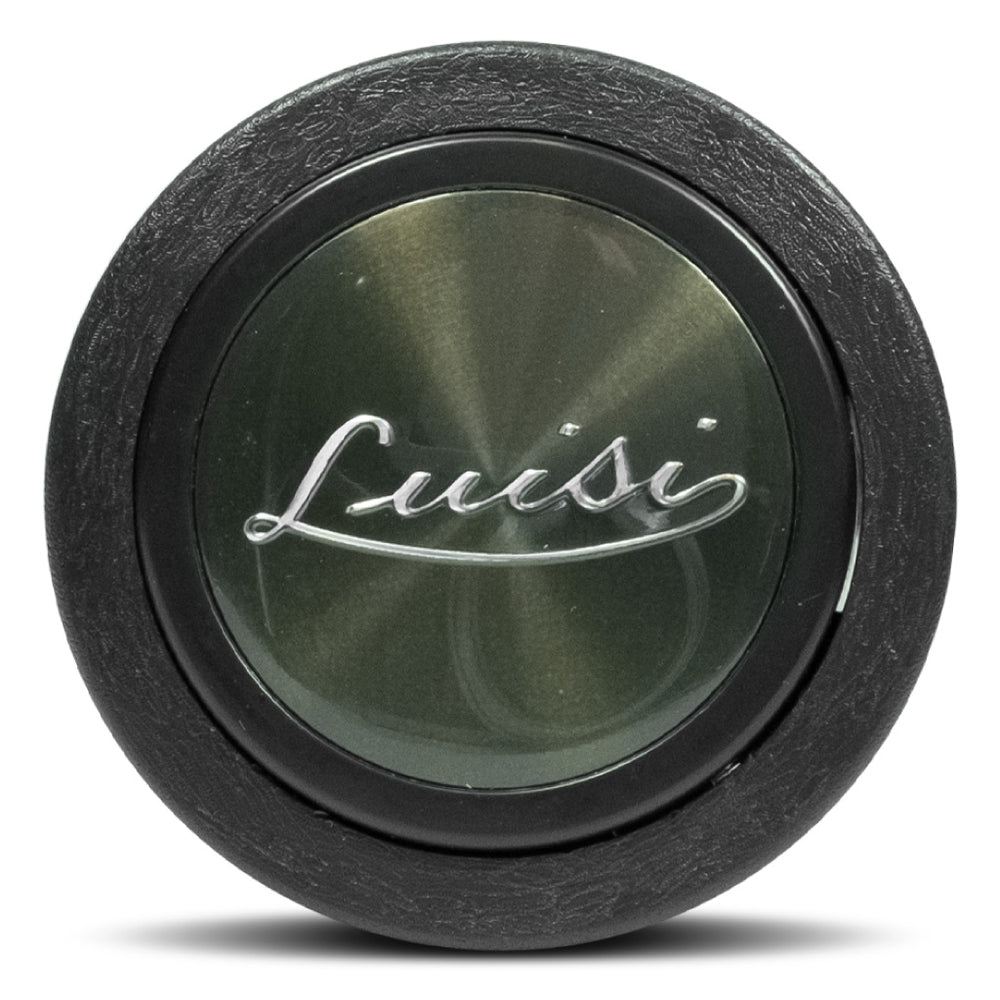 Luisi Storico Steering Wheel Horn Button Glossy Green Chromed Logo