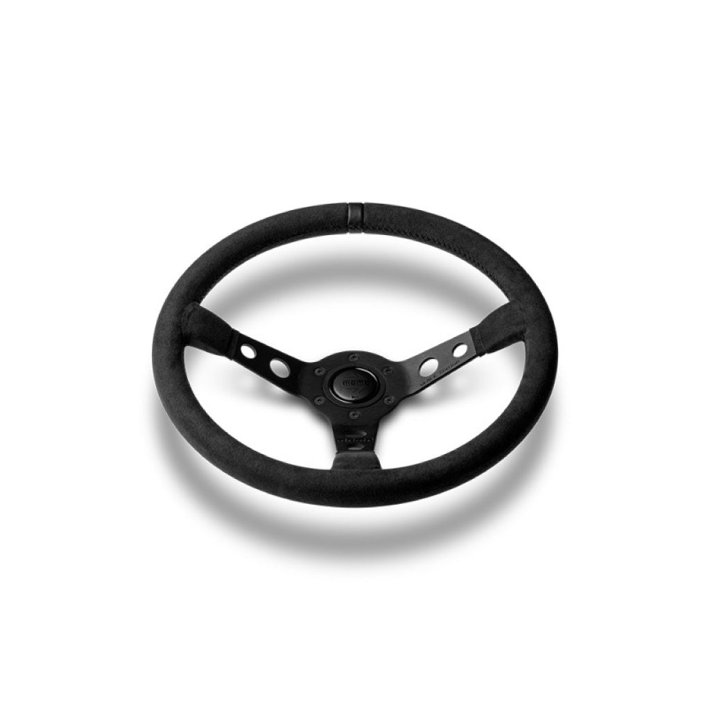 MOMO Mod. 07 Black Edition Steering Wheel - Black Leather Black Spokes 350mm
