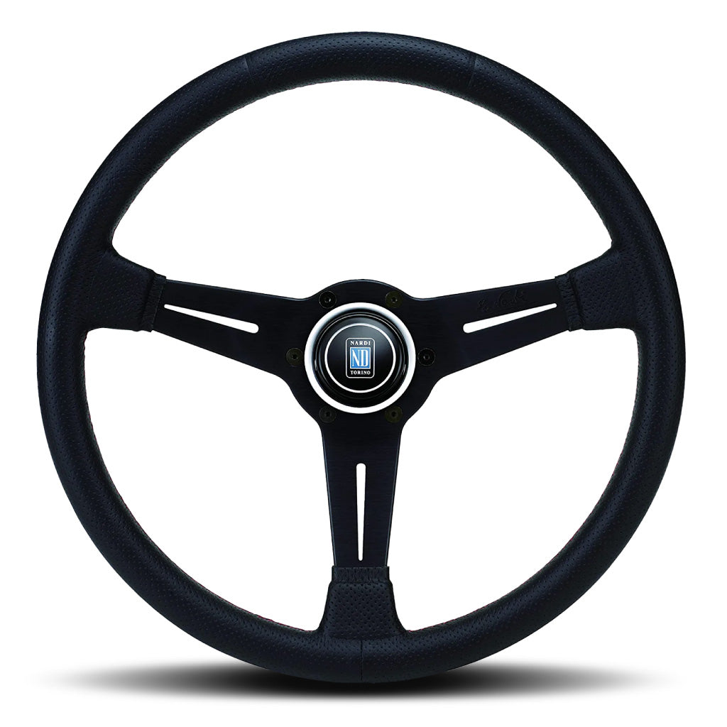 Nardi ND Classic Steering Wheel - Black Leather Black Spokes 360mm