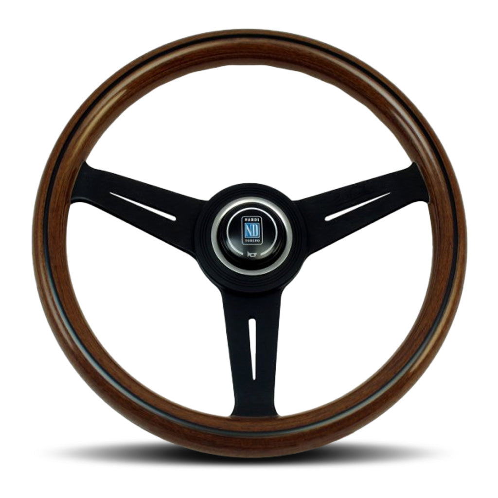 Nardi ND Classic Steering Wheel - Wood Black Spokes 330mm